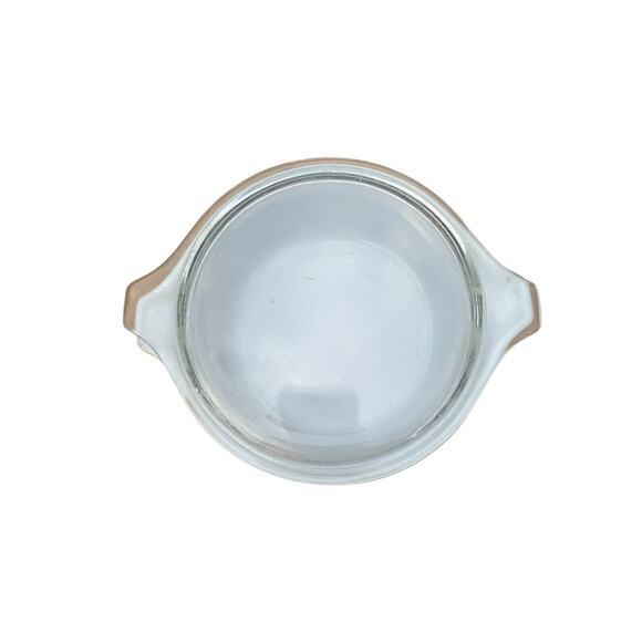 Pyrex Mustard Autumn Floral / RARE Vintage Promo Pyrex 474  Square Round Flowers - Picture 2 of 4